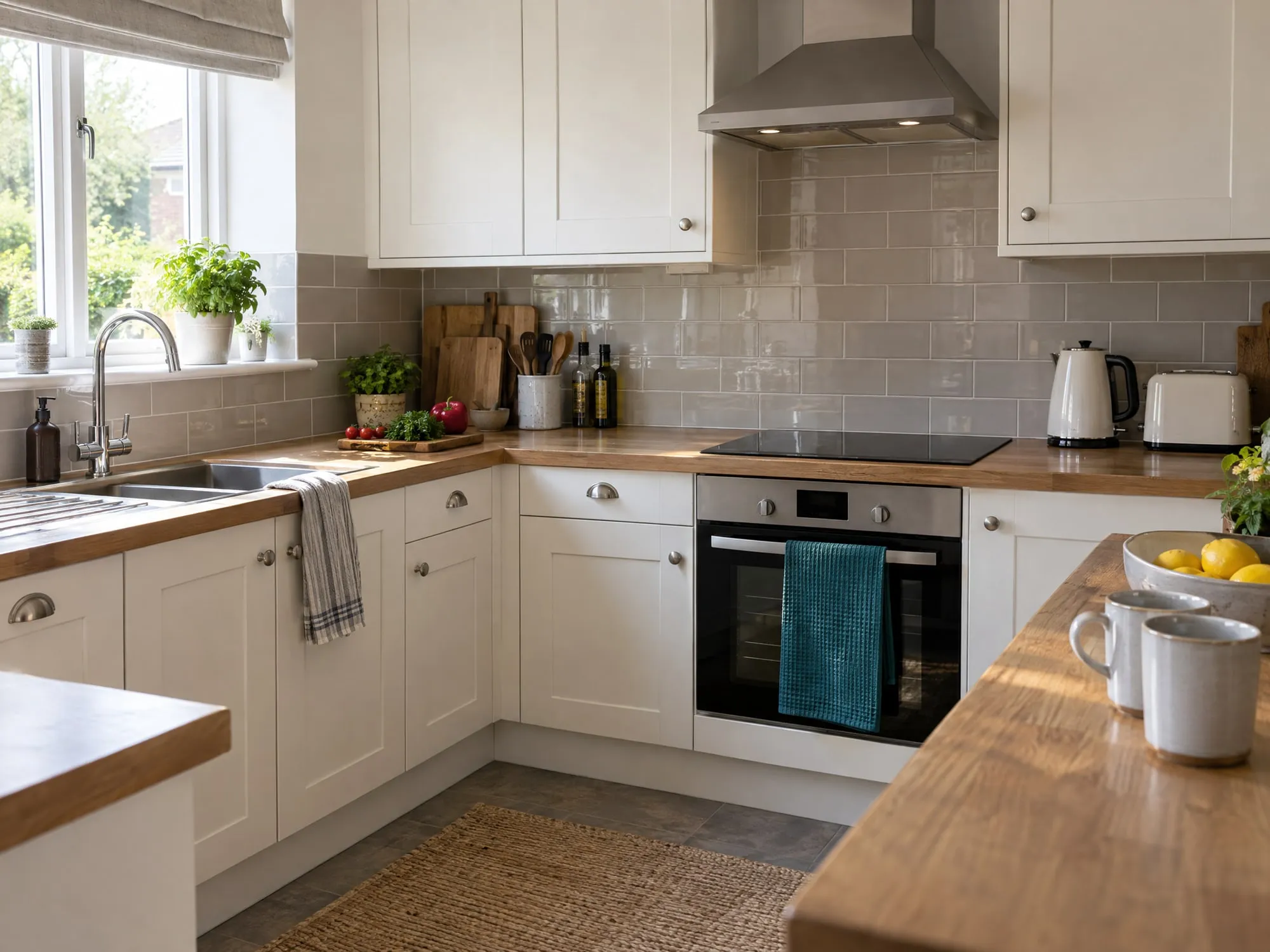 A clean kitchen ready for a guest